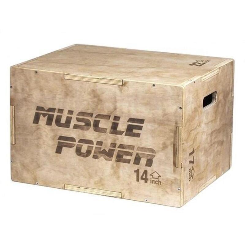 Muscle Power Plyo-Box aus Holz klein