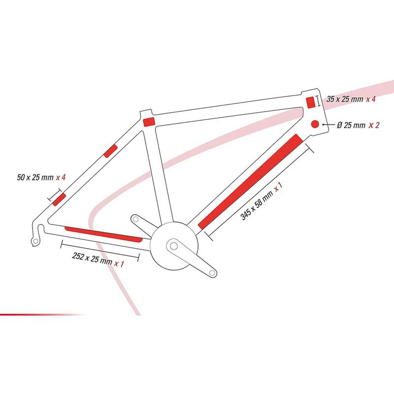 Folie protectoare Zéfal Skin Armor L transparentă pentru bicicletă