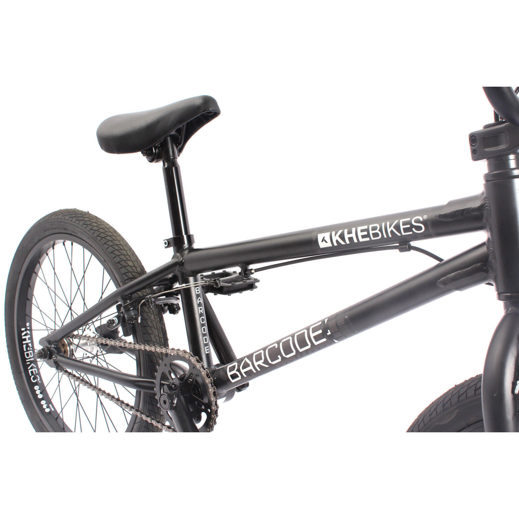 BICI BMX BARCODE LL ADULTO NERO OPACO 10,0KG 20" KHEBIKES