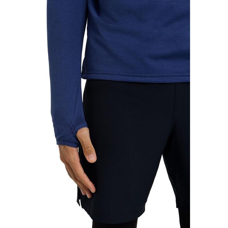 Haut Cloud Fleece avec Fermeture 1/4 et Poche à Fermeture Éclair pour Hommes