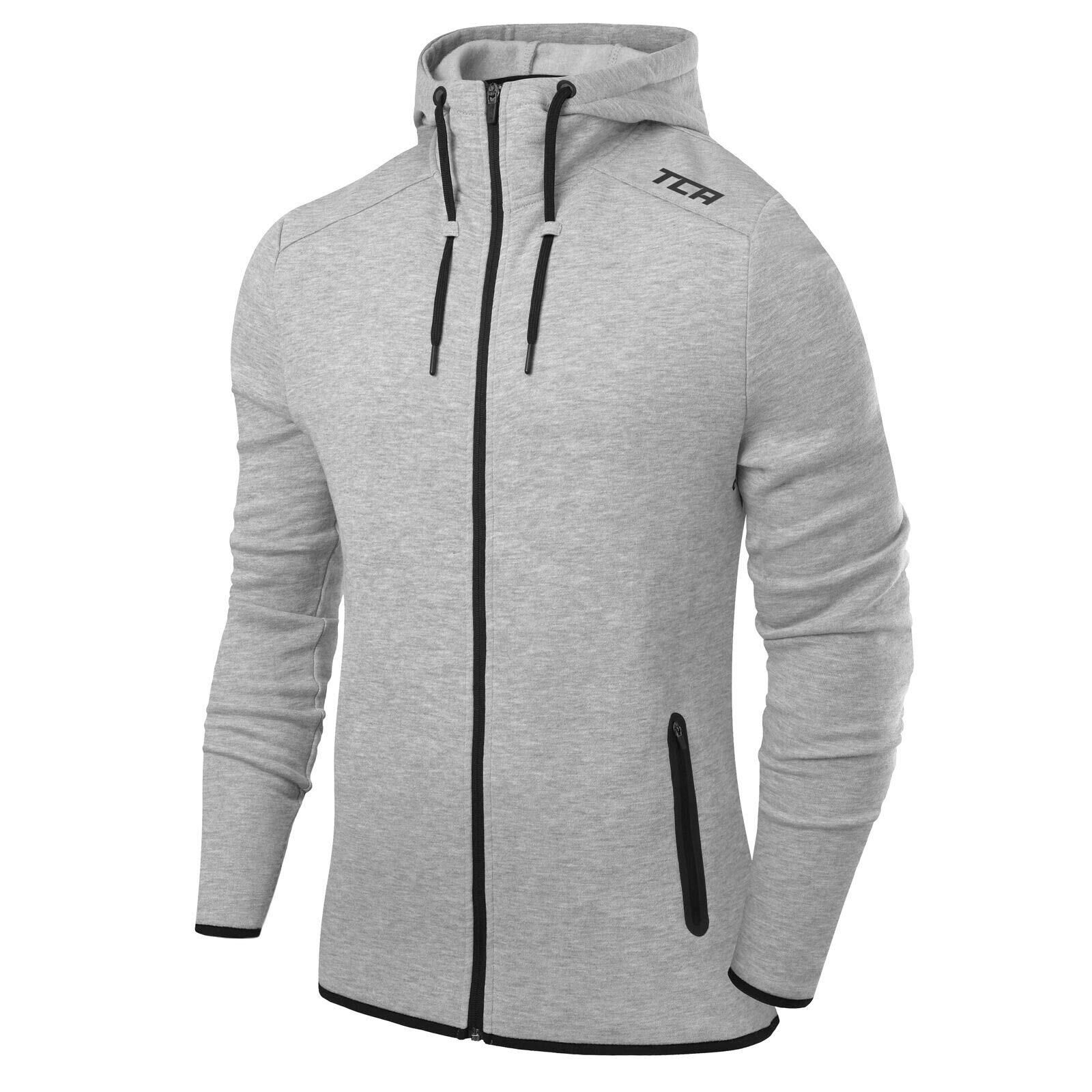 TCA Men’s Revolution Tech Hoodie with Zip Pockets - Quiet Shade Marl