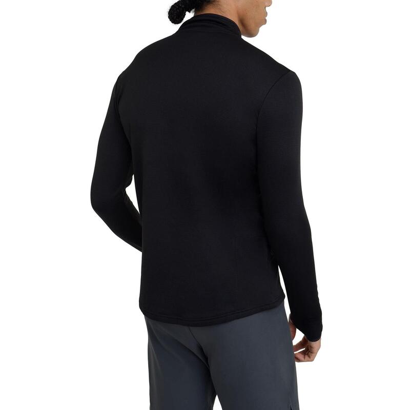 Haut Cloud Fleece avec Fermeture 1/4 et Poche à Fermeture Éclair pour Hommes