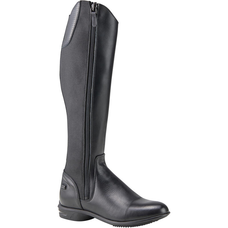 Reconditionné - Bottes cuir équitation adulte 560 noir - Très bon