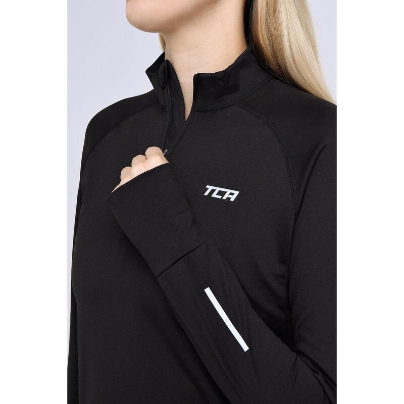 Dames Winter Run Half Zip Top