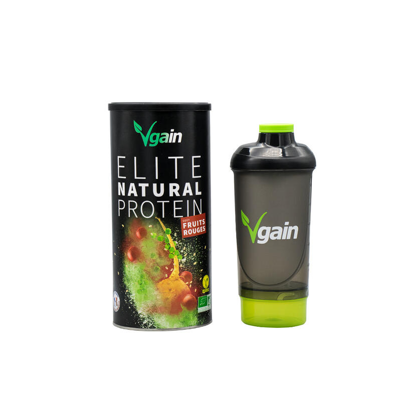 PLANTAARDIGE EN BIOLOGISCHE EIWITTEN - PROTEIN RODE VRUCHTEN 750G + SHAKER