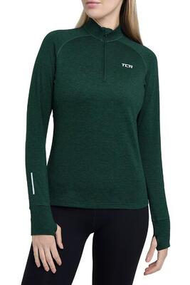 Dames winter run half zip top