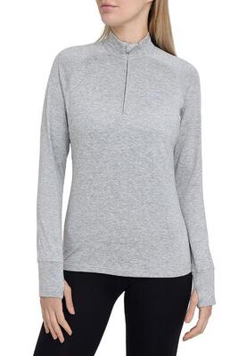 Dames winter run half zip top