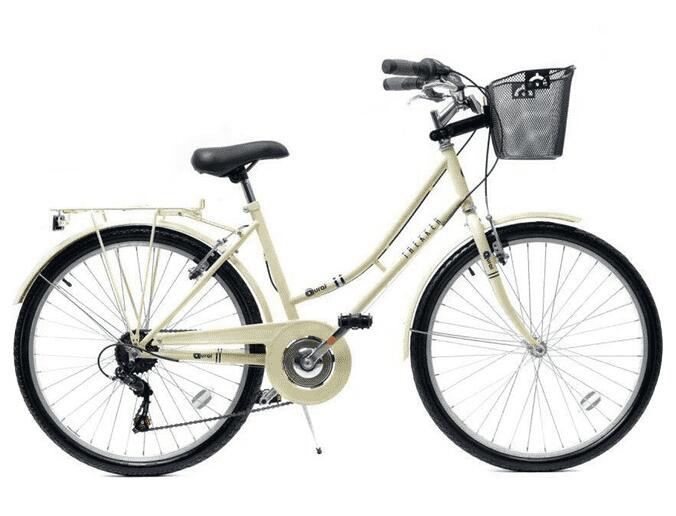 Aurai Trekker Ladies Heritage Bike 26in Wheel 6 Speed - Cream 1/1