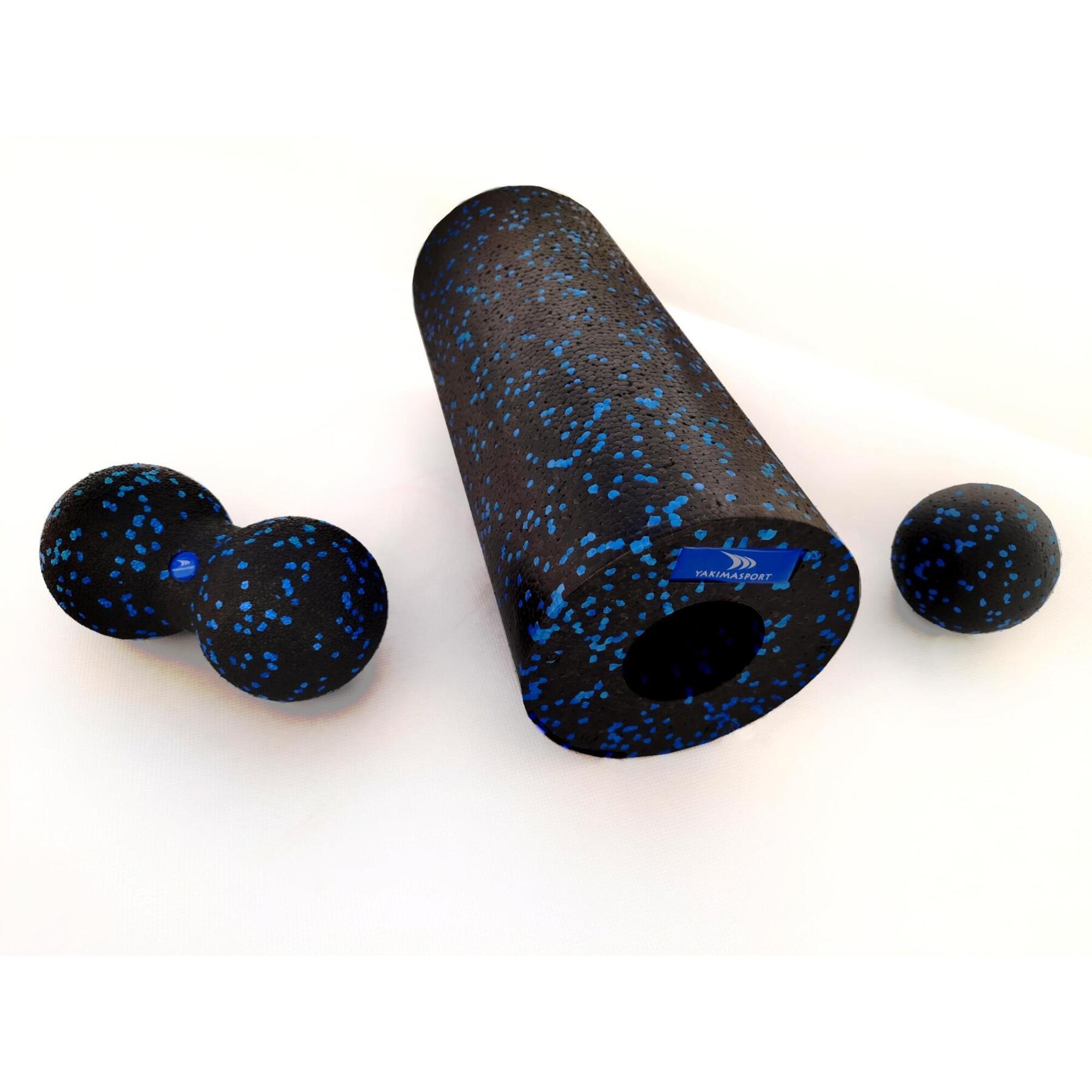 Zestaw do masażu Yakimasport EPP - roller/wałek + ball + duoball