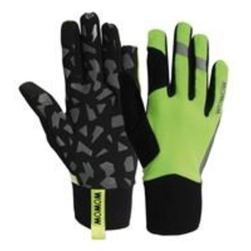 gants de cyclisme Early Fog polaire/néoprène jaune taille S