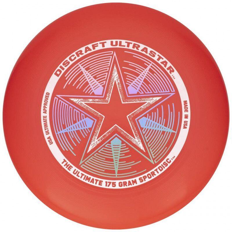 Disque de lancer Sport Ultimate - Discraft - Ultrastar Bright Rouge 175 gr