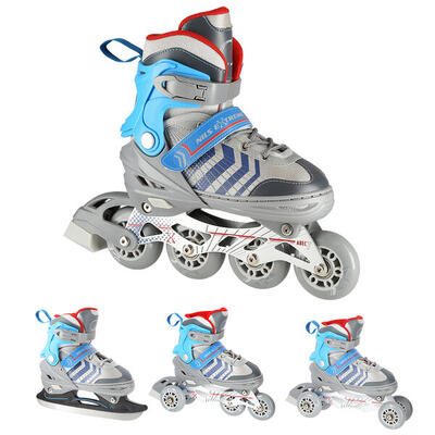 Inline-Skates mit austauschbarer Hockeykufe Nils Extreme NH18192 4-in-1