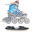 Patine cu rotile Nils Extreme NH18192 4în1 cu patine de hochei interschimbabile