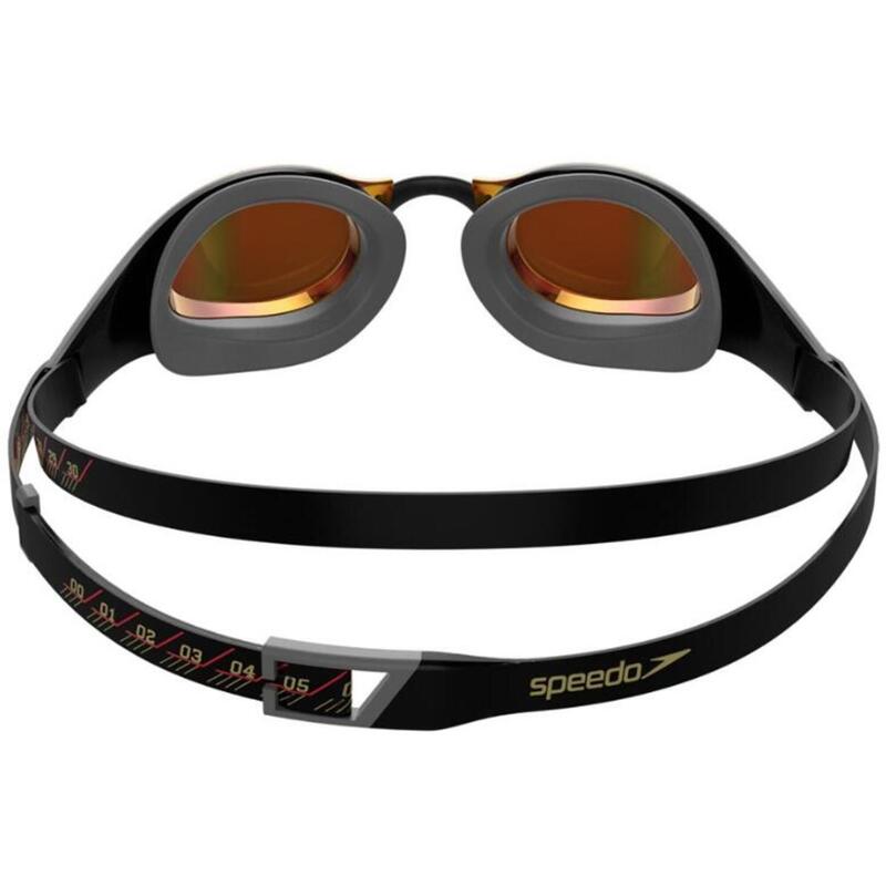 Speedo Fastskin Pure Focus Mirror Black/Cool Grey/Fire Gold