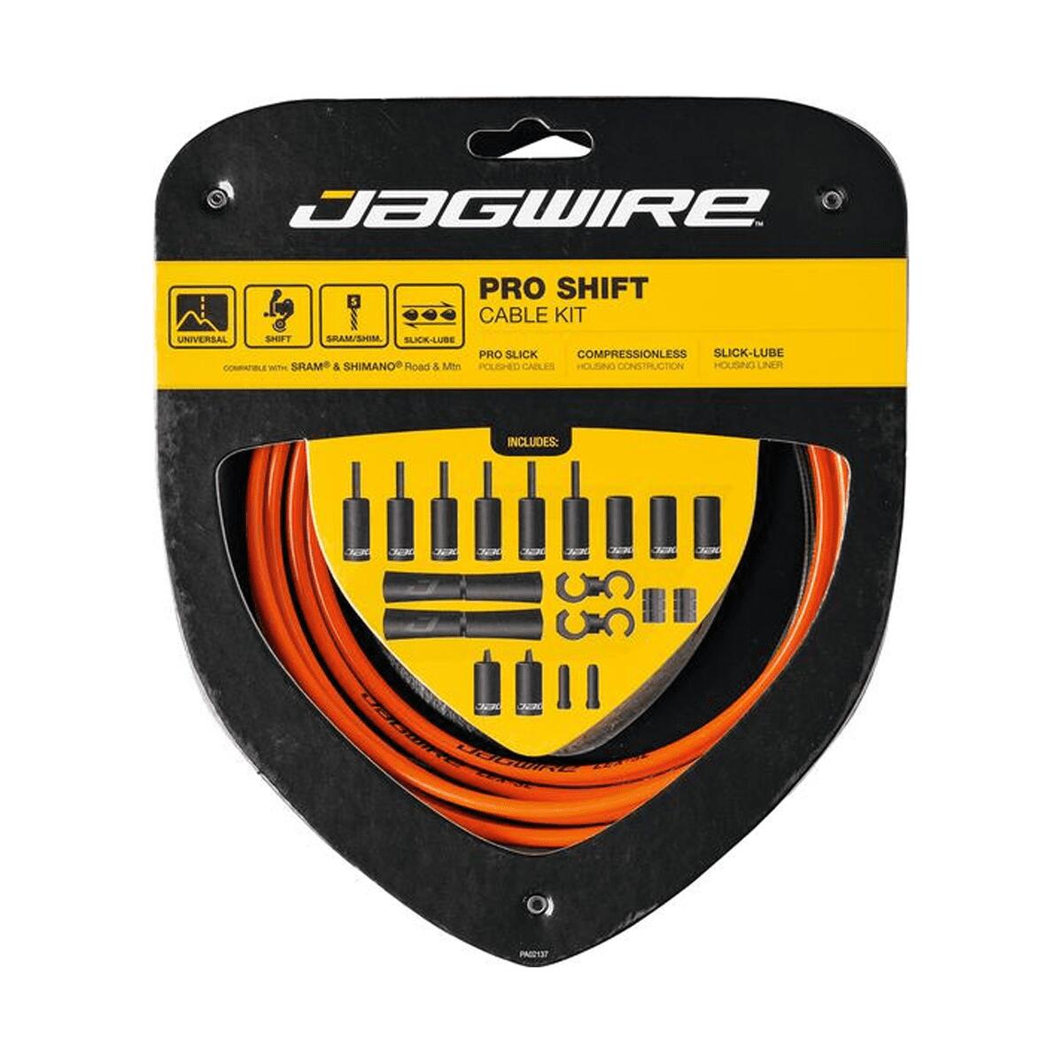 JAGWIRE Set di cavi del cambio 2x Pro Road & Mountain Shimano/SRAM - Arancione