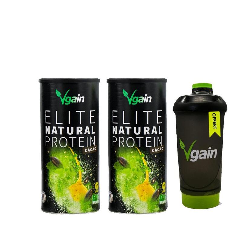 PROTEIN VEGAN & BIO - 2 X CACAO 750 G + SHAKER