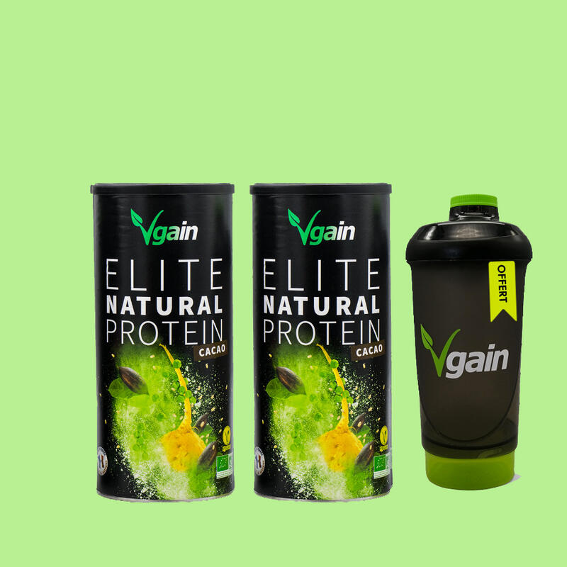 PROTEÍNA VEGAN & BIO - 2 X CACAU 750G + SHAKER