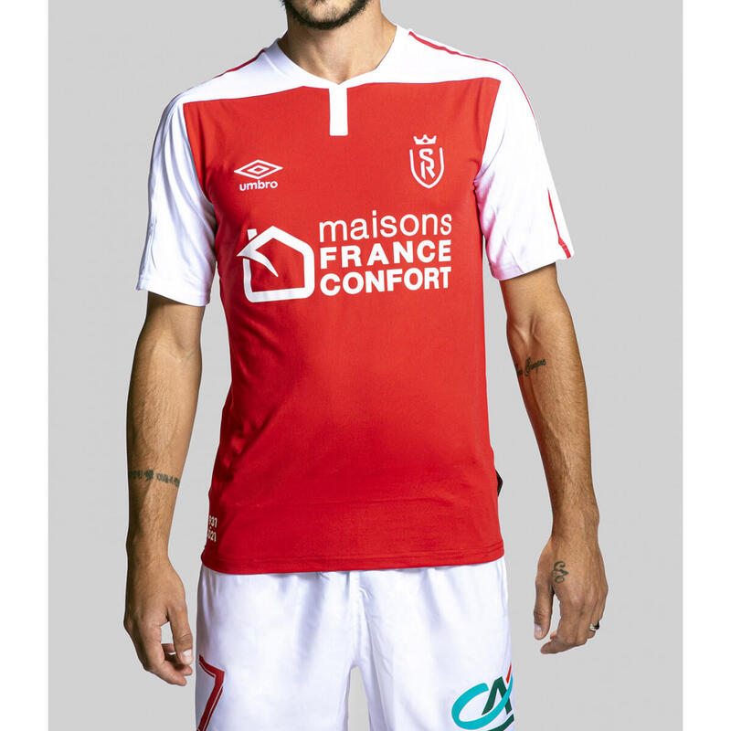 Maillot Stade De Reims Home Replica 2020/2021 Homme