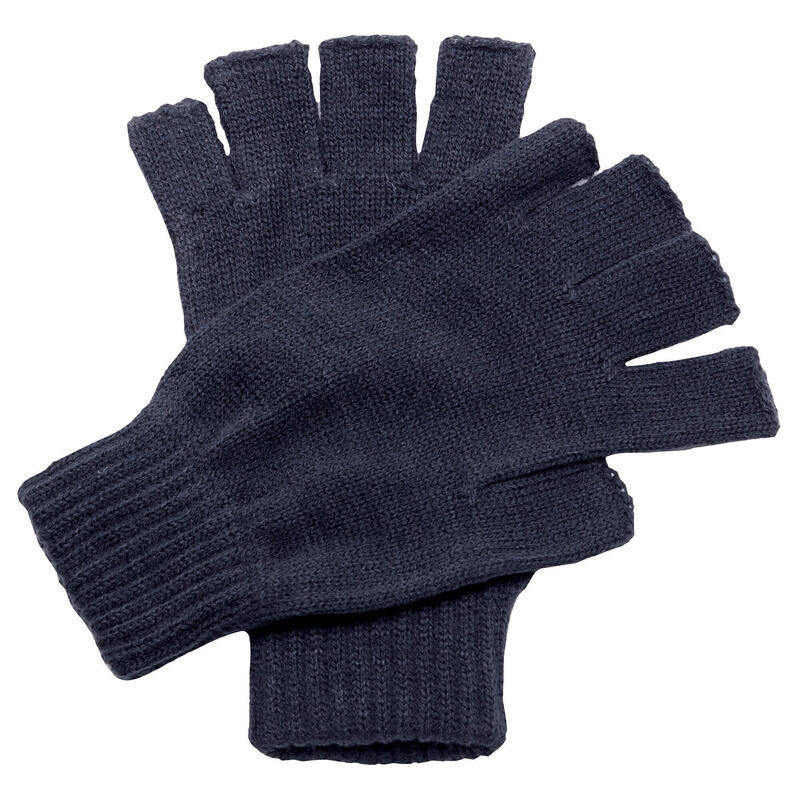 Unisex Fingerlose Handschuhe Damen und Herren Marineblau