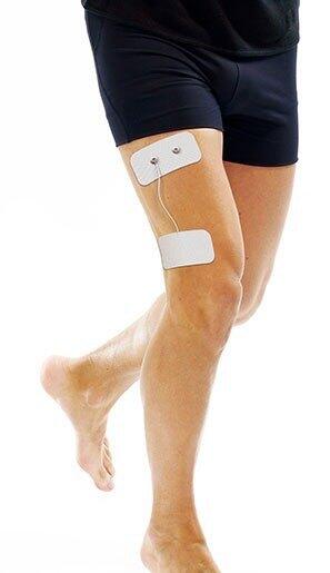 6 Electrodos adhesivos Sport-Elec 100 X 50 mm unidos con gel 2/6