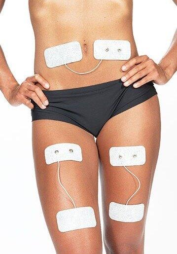 6 Electrodos adhesivos Sport-Elec 100 X 50 mm unidos con gel 3/6