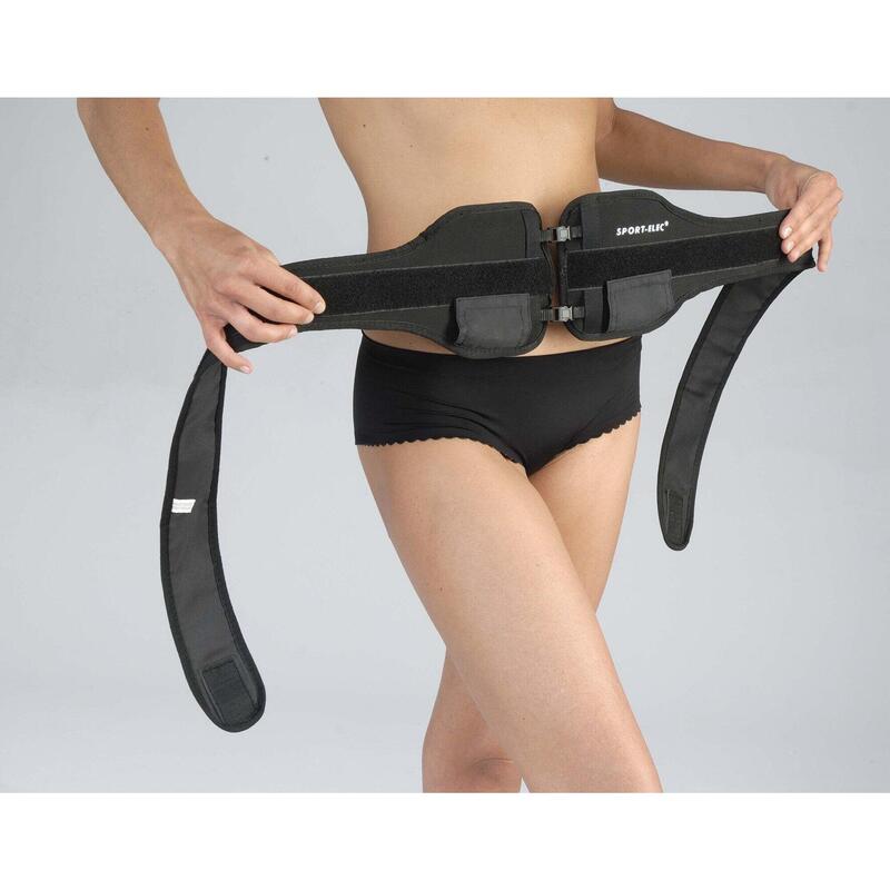 Ceinture multifonction Sport-Elec 4 électrodes carbone intégrées connexions 2mm
