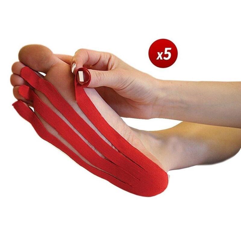 Vendaje funcional neuromuscular precortado para el arco del pie 5 unidades