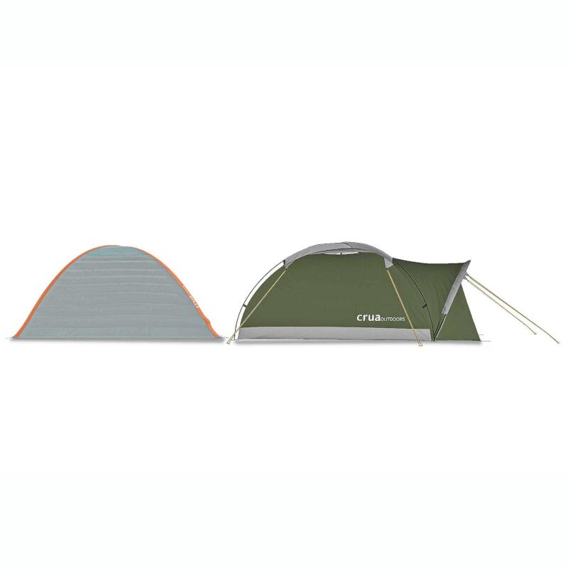 Duo Combo - lichtgewicht tent - 2 persoons + Culla Cocoon - Groen