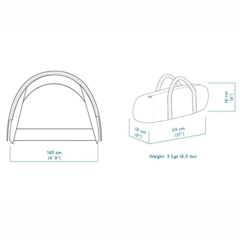 Duo Combo - lichtgewicht tent - 2 persoons + Culla Cocoon - Groen