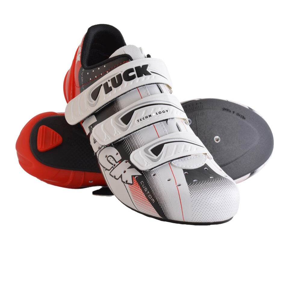 LUCK Evo Rojas Zapatillas Carretera Ciclismo para Mujer Decathlon