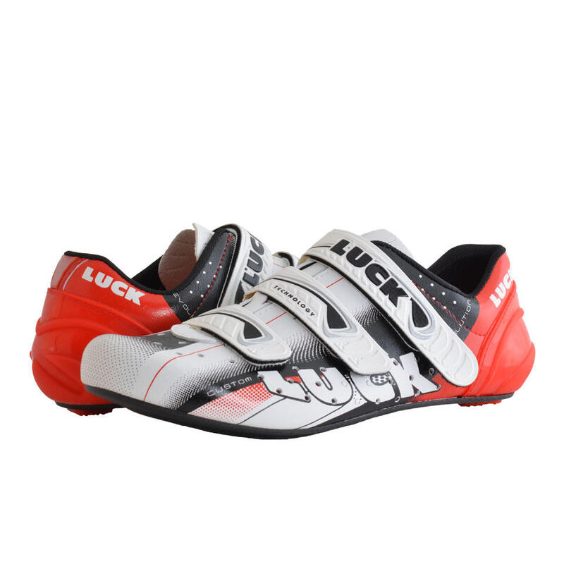 LUCK Evo Rojas | Zapatillas Carretera Ciclismo para Mujer