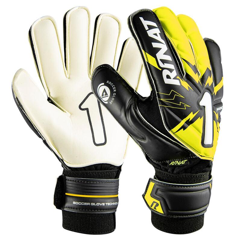 MAGNETIK SEMI Luva de Guarda-redes de futebol Criança Aamarelo Preto