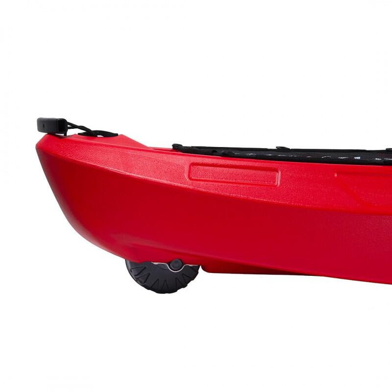 Kayak-canoa Atlantis OCEAN rossa cm 266 - schienalino - ruotino - pagaia