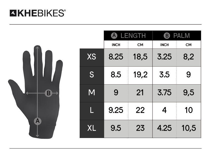 GUANTES BMX 4130 NEGRO XS - XL KHEBIKES