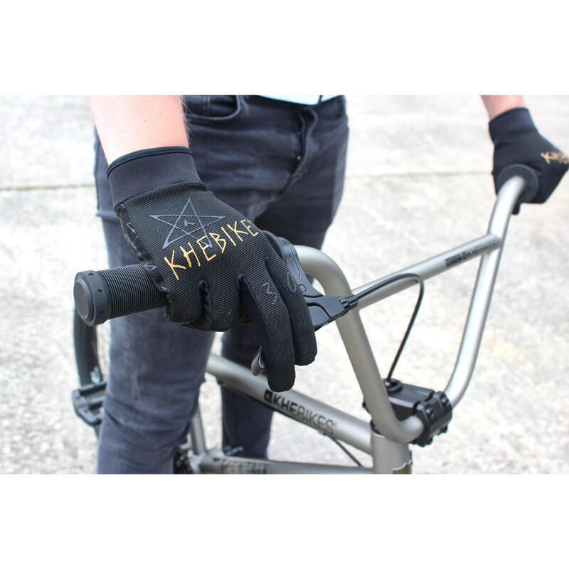 BMX GANTS  4130 ADULTE NOIR KHEBIKES