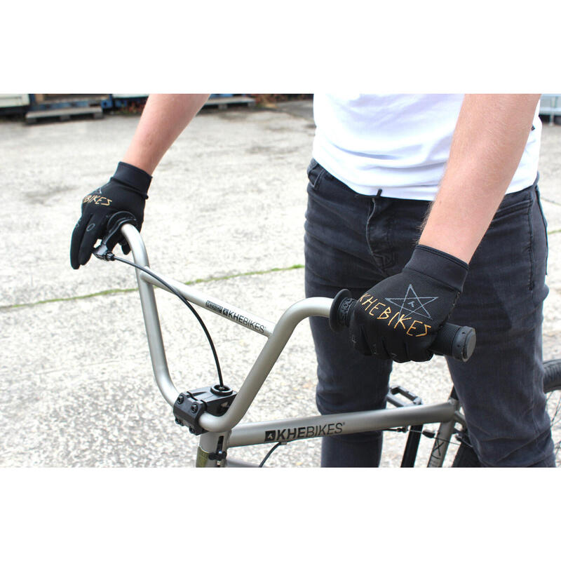 BMX GANTS  4130 ADULTE NOIR KHEBIKES