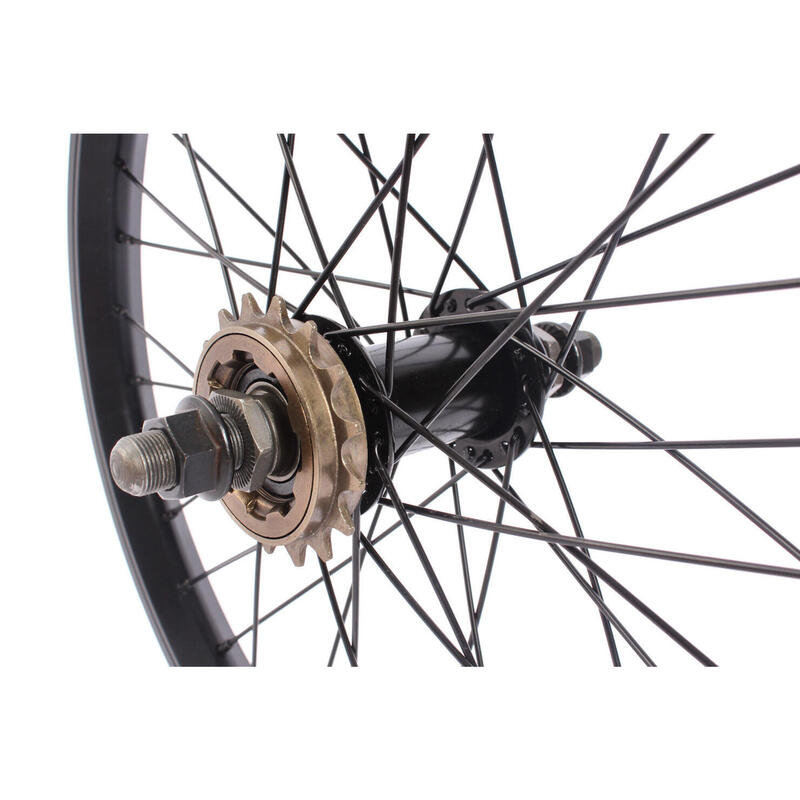 BMX ROUE ARRIÈRE BLAZE NOIR 18" 14MM KHEBIKES