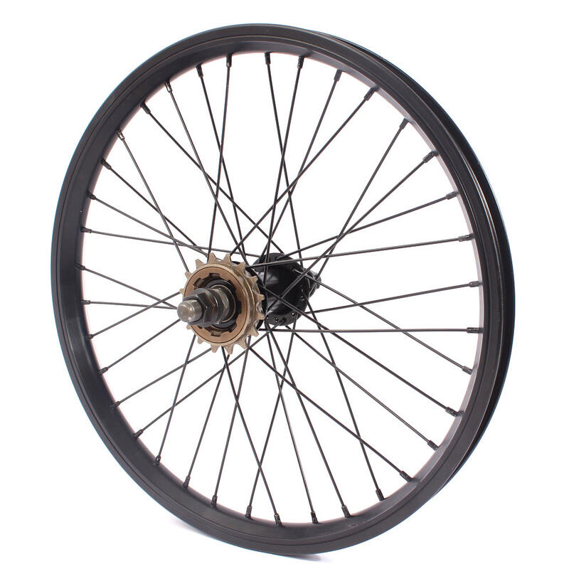 RUEDA TRASERA BMX BLAZE NEGRA 18" 14MM KHEBIKES