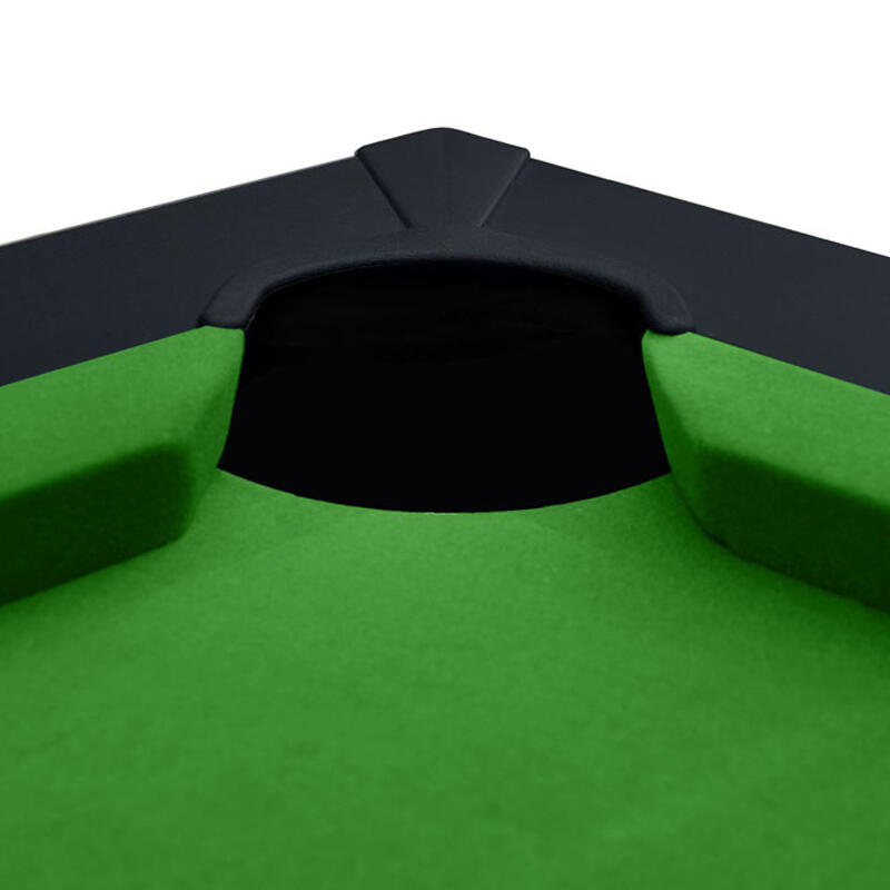 Mesa de billar convertible Eddie alfombra verde negra