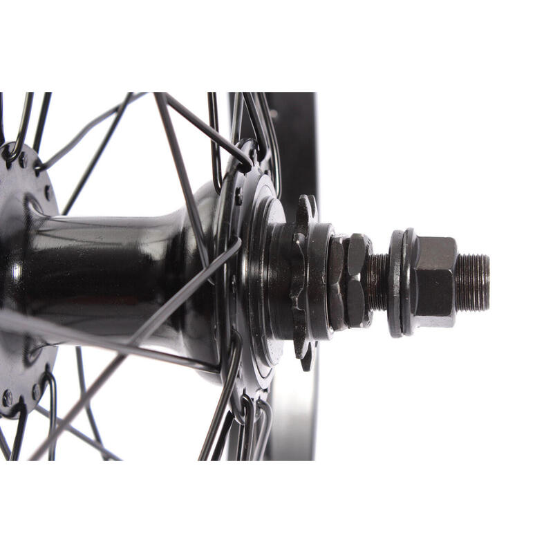 RUEDA TRASERA BMX MVP NEGRA 20" 14MM S/B KHEBIKES