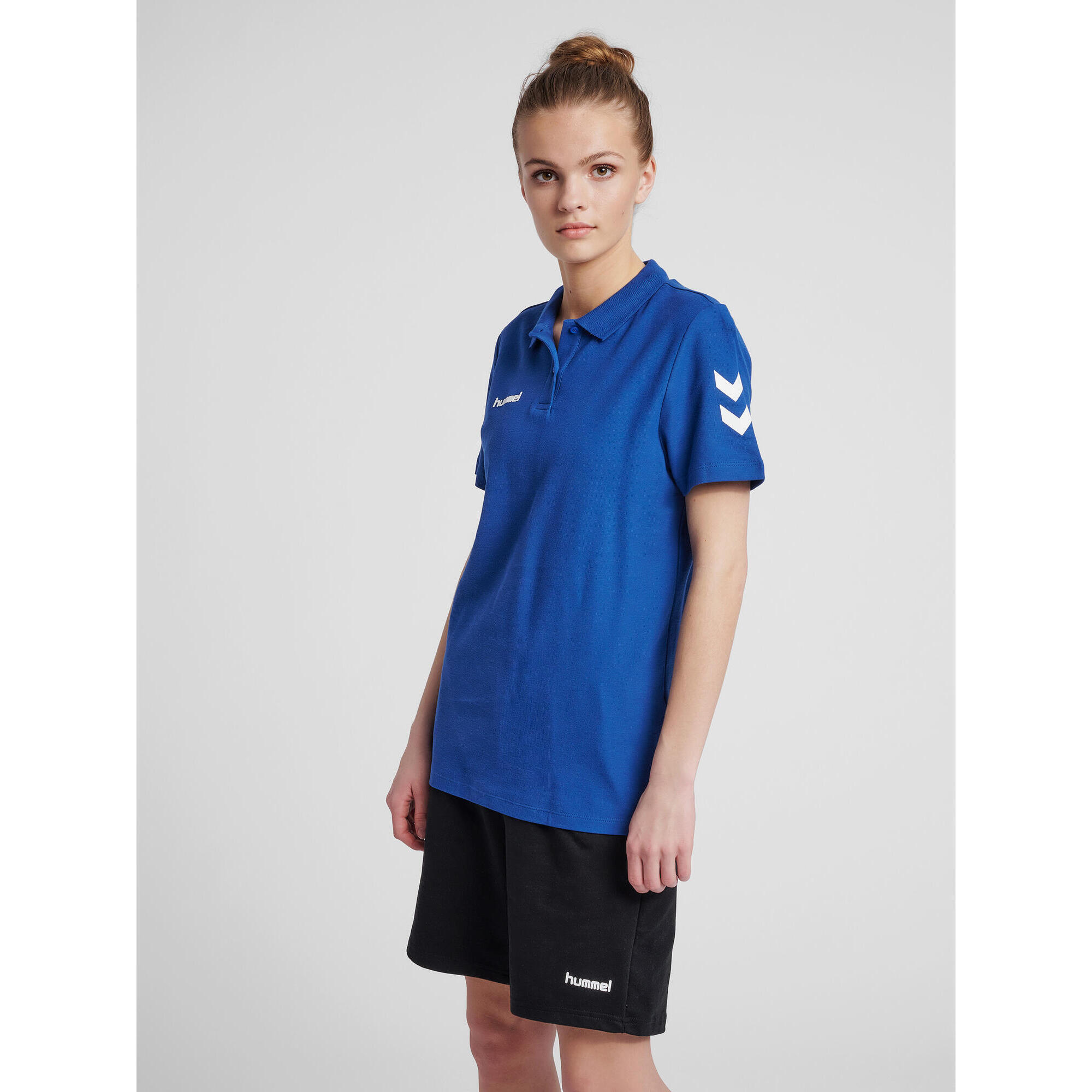 Hummel - Enfiler Polo Hmlgo Femme Hummel - Polo Manches Courtes - Bleu - 40 M - Decathlon
