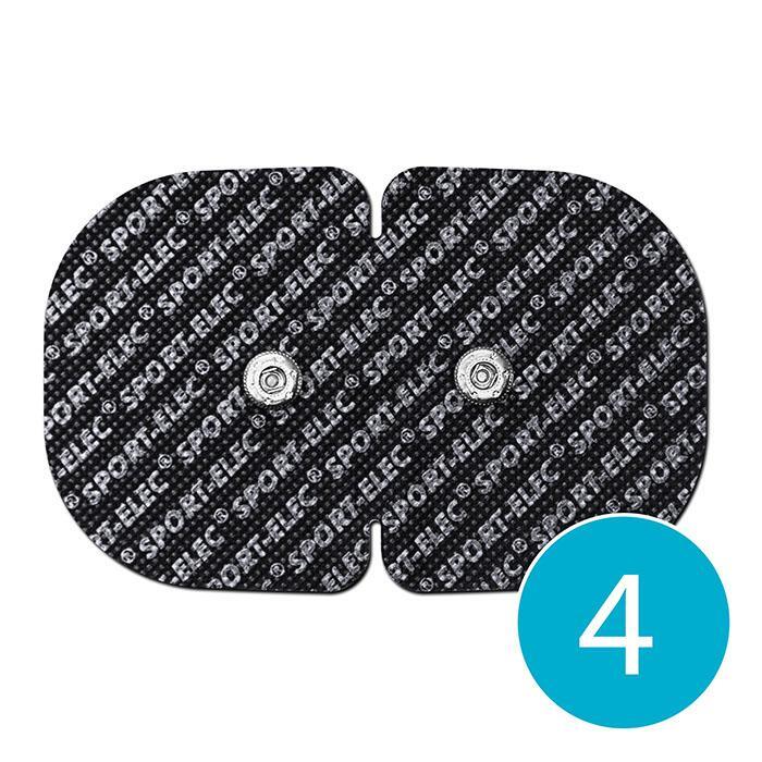 Électrodes Adhésives Sport-Elec 50mm - Rondes Adulte Unisexe, Film Carbone Hypoallergénique