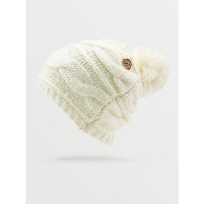 Bonnet Leaf Beanie White Femme