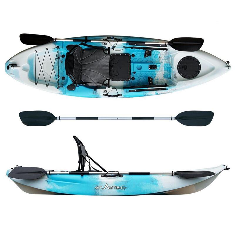 Kayak-canoa Atlantis IRUKA blu/bianco - cm 285 - portacanna - pagaia