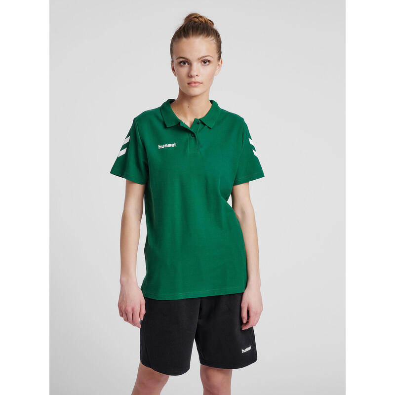 Koszulka tenisowa polo damska Hummel Go Cotton Polo Woman