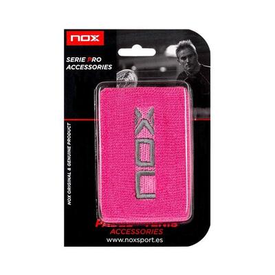 Muñequeras deportivas NOX rosa/blanco NOX