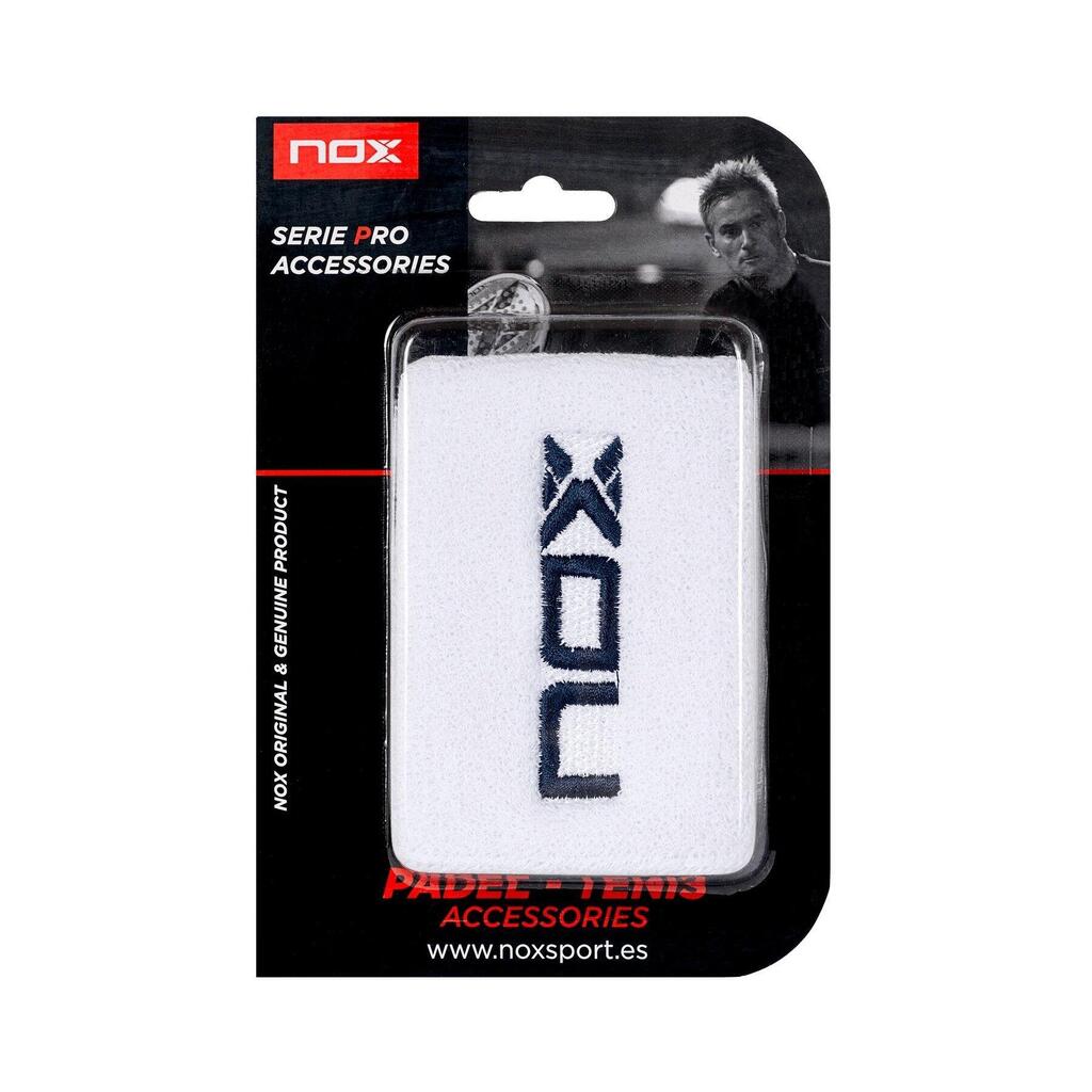 Nox White Wristbands - Pack of 2