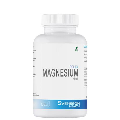 Svensson Magnesium Relax avec 200 mg de citrate de magnésium, 100 comprimés