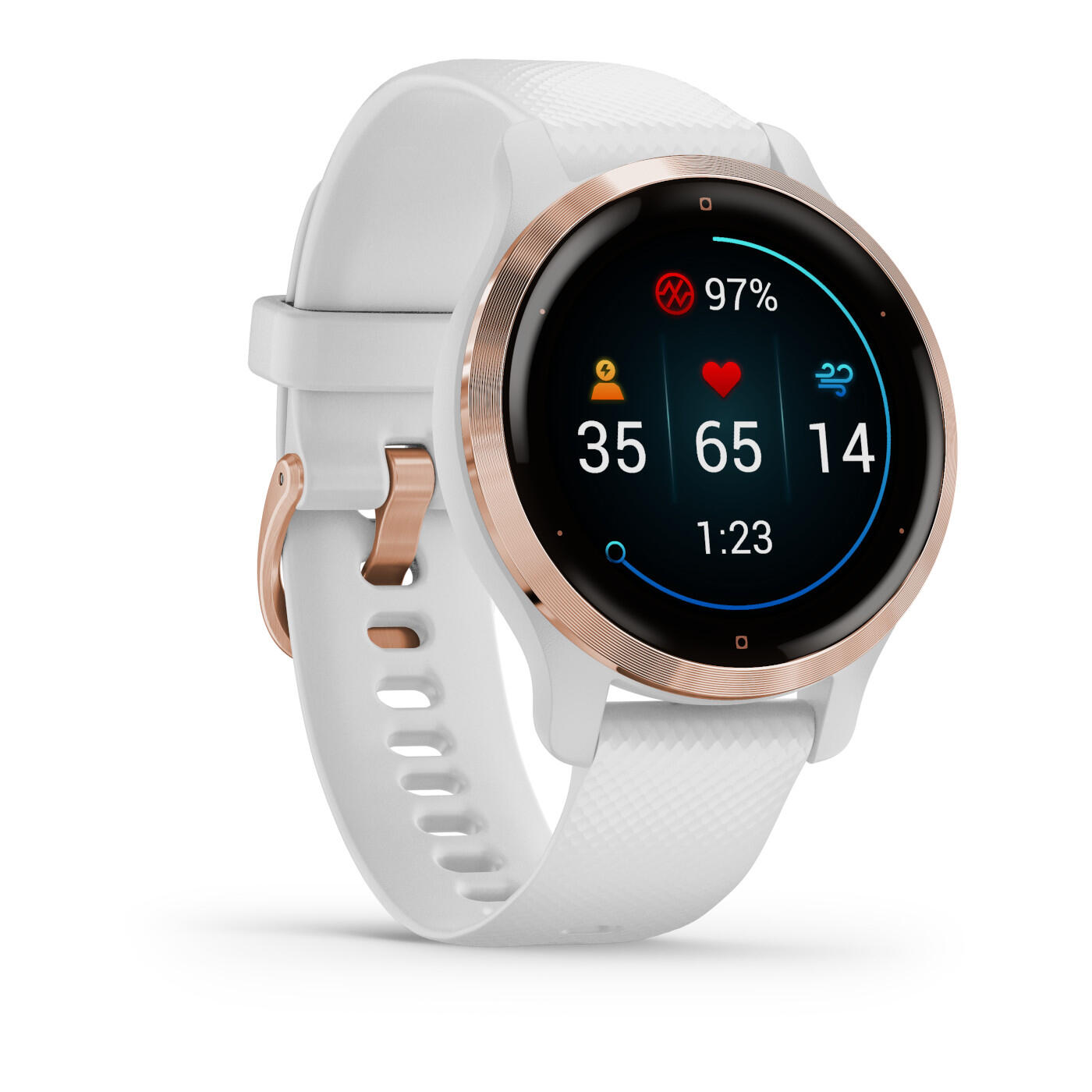 Montre connectée avec bracelet en silicone Garmin Venu 2 S 40 mm 2/7