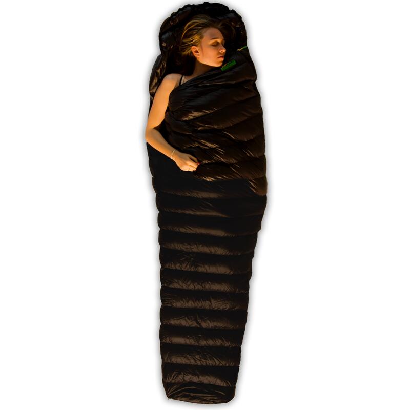 Ultra compact mummy - Donzen slaapzak - Nylon - 215x75 cm - 430 gr - +8°C